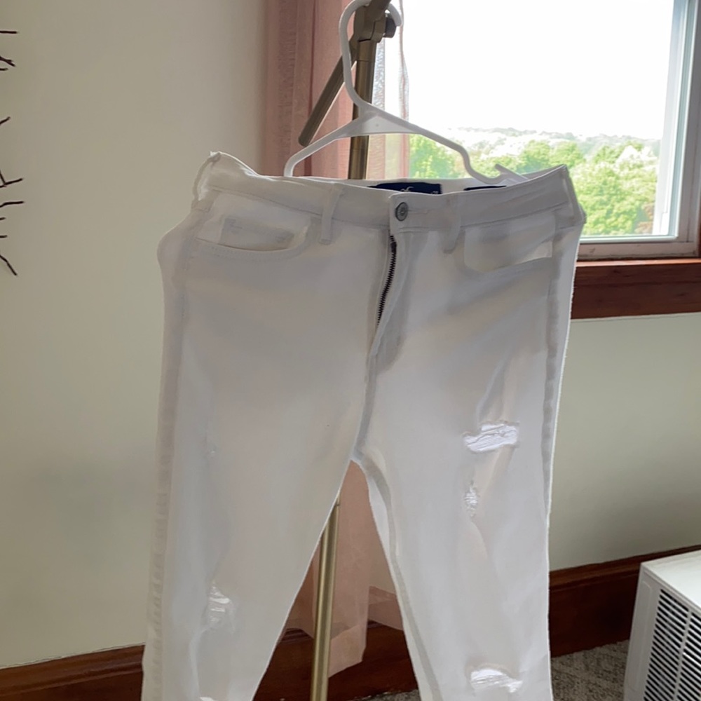 hollister white skinny jeans